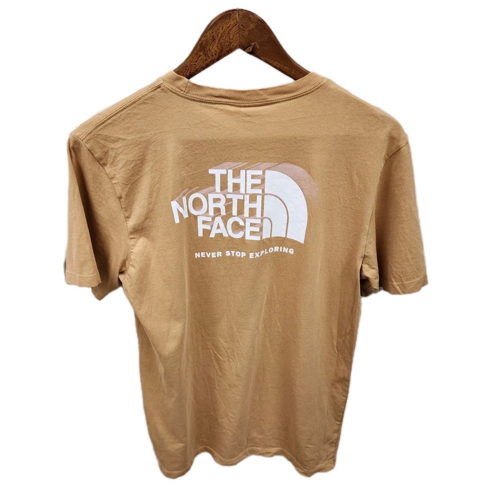 The North Face T Shirt Mens Small Dome Standard Fit Short Sleeve Umber